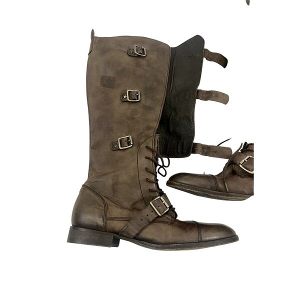 All Saints Spitalfields Women's  Boots Knee-High brown Leather Size 40 (9.5) - Picture 11 of 14